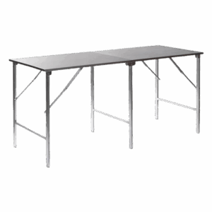 Arbeitstisch aus Edelstahl, Höhe: 79cm, Oberfläche: 200 x 90 cm