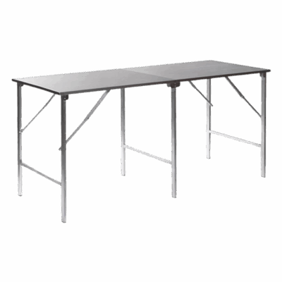 Arbeitstisch aus Edelstahl, Höhe: 79cm, Oberfläche: 200 x 90 cm