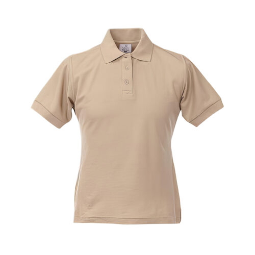 Polo-Shirt Damen Kurzarm Beige (S-L)