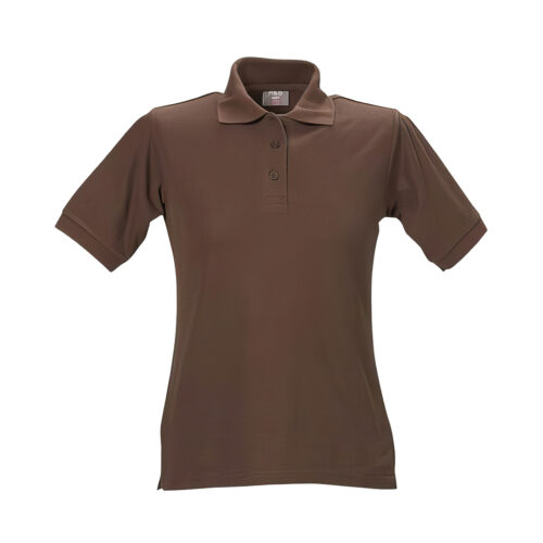 Polo-Shirt Kurzarm Damen Braun (S-L)