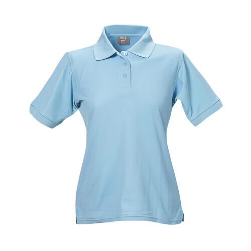 Polo-Shirt Kurzarm Damen Himmelblau (S-L)