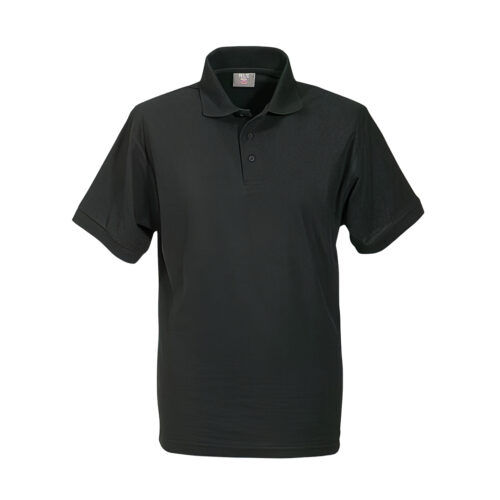 Polo-Shirt kurzarm Unisex Schwarz (S-L)