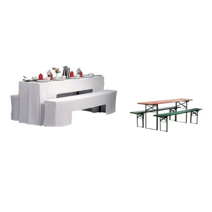 bierzeltgarniturhusse set weiss B1