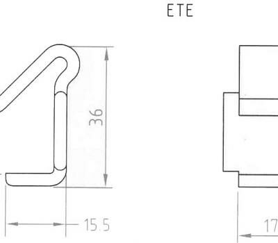 Tisch- und Skirtingklammern mit Klettband - glasklar 25 Stück für Tischplattendicke 21-25 mm