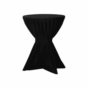 Stehtischdecke Metro 80 cm Schwarz