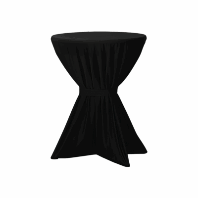 Stehtischdecke Metro 80 cm Schwarz