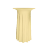 Stehtischhusse B1 70,80 cm Creme Luxor Deluxe - schwer entflammbar