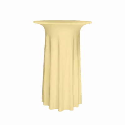 Stehtischhusse Luxor Deluxe Creme