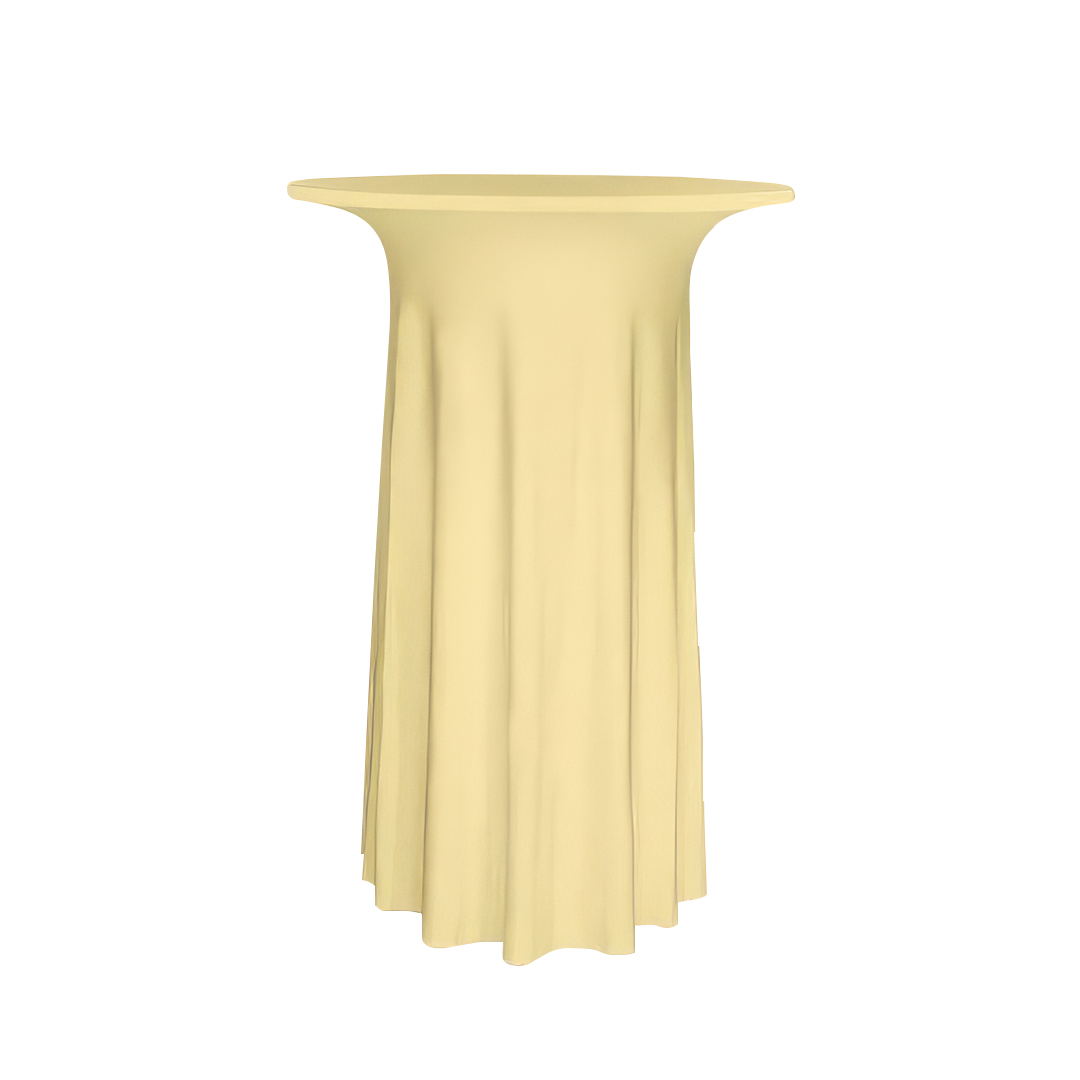 Stehtischhusse B1 70,80 cm Creme Luxor Deluxe - schwer entflammbar Stehtischhusse B1 70,80 cm Creme Luxor Deluxe - schwer entflammbar