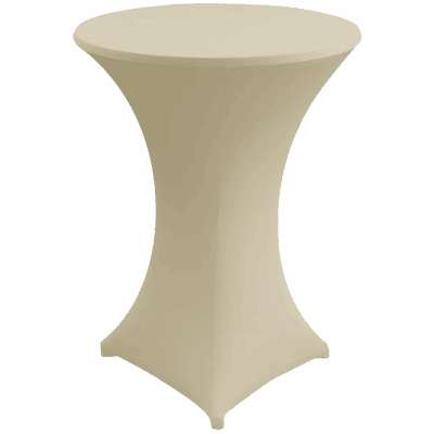 Stehtischhusse Stretch Zürich Creme