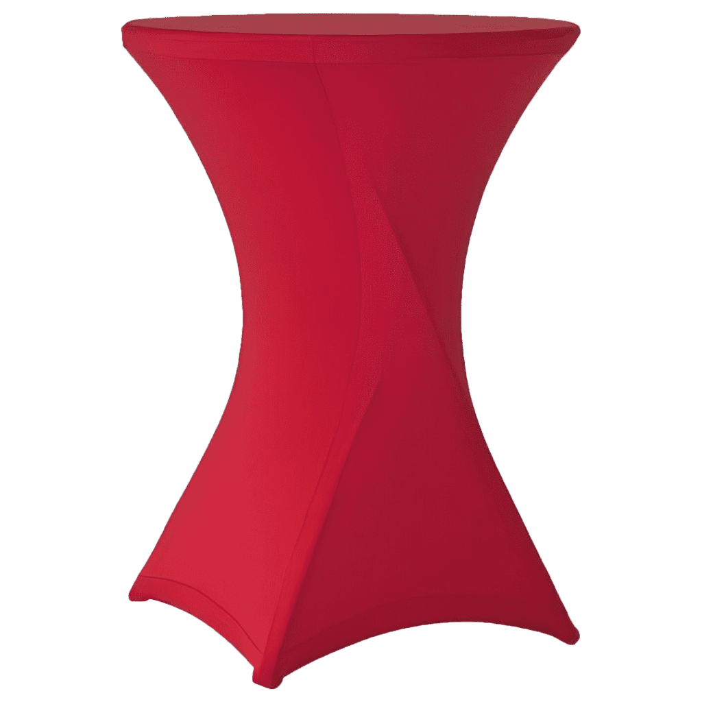 Stehtischhusse B1 60,70,80 cm Stuttgart Rot - schwer entflammbar