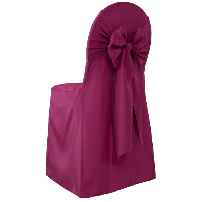 Stuhlhusse Milena Bordeaux 10er Pack