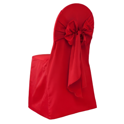 Stuhlhusse Milena Rot 10er Pack