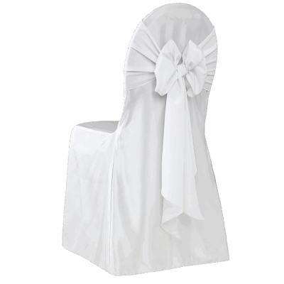Stuhlhusse Milena Weiß 10er Pack