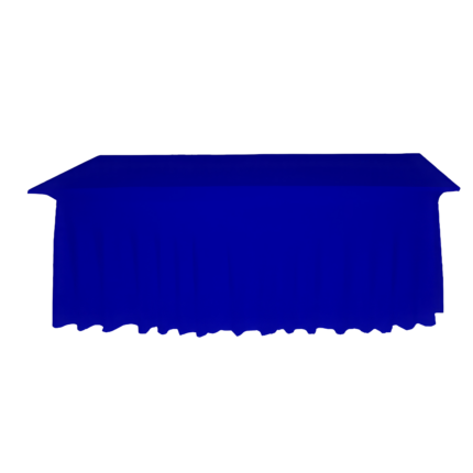 eckige Tischhusse Deluxe Blau (5 Größen)