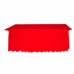 eckige Tischhusse Rot