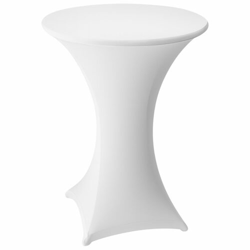 Stehtischhusse B1 60,70,80 cm Weiß Zürich - schwer entflammbar