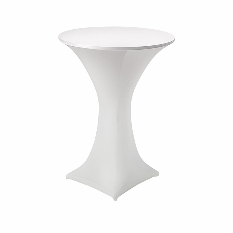 Stehtischhusse 60,70,80 cm Weiß Berlin