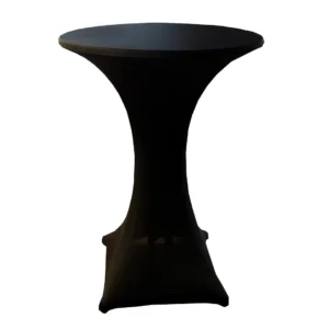 Stehtischhusse B1 60, 70, 80 cm Schwarz Berlin- Schwer Entflammbar