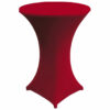 Stehtischhusse B1 60,70,80 cm Rot Zürich- schwer entflammbar