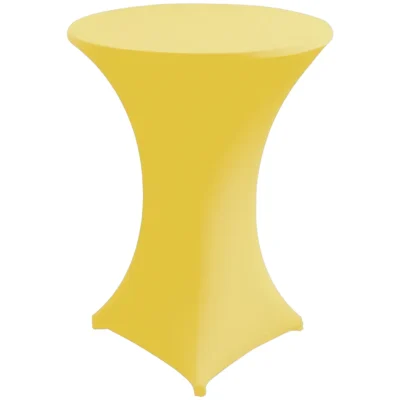 Stehtischhusse 60 - 80 cm Stretch Zürich Gelb