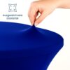 stehtischhussen elastic blau