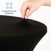 Stehtischhusse B1 60, 70, 80 cm Schwarz Berlin- Schwer Entflammbar – Bild 4