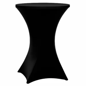 Stehtischhusse B1 60,70,80 cm Schwarz Stuttgart - schwer entflammbar