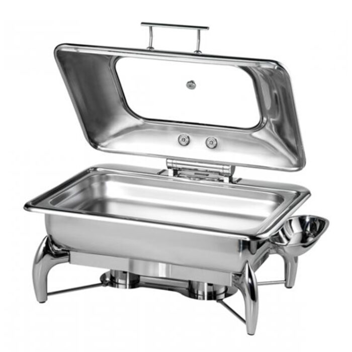 Chafing Dish mit Glasdeckel GN 1/1