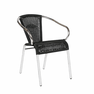 Terrassenstuhl Kannet Schwarz