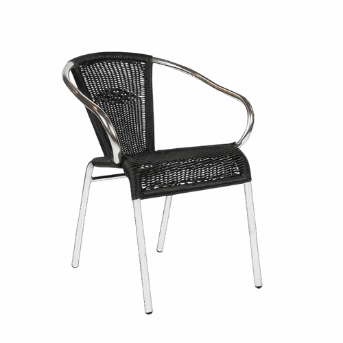 Terrassenstuhl Kannet Schwarz