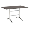 Tisch Firenze Silber/Ardesia 130 x 80 cm