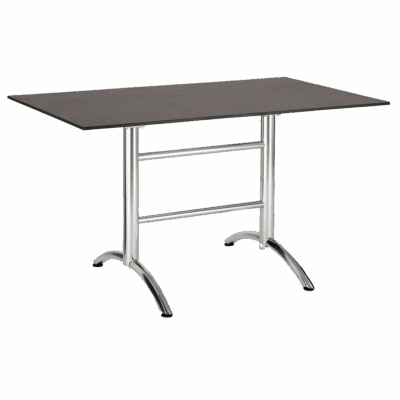 Tisch Firenze Silber/Ardesia 130 x 80 cm