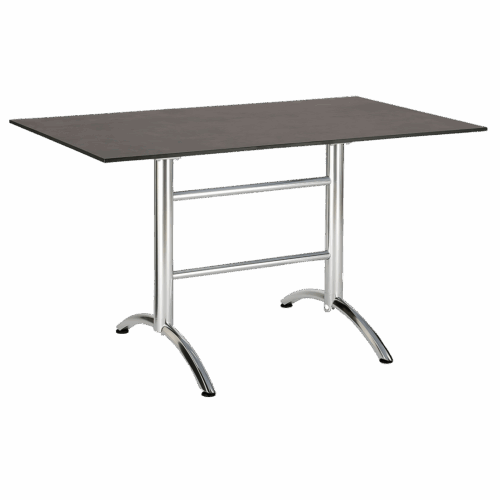 Tisch Firenze Silber/Ardesia 130 x 80 cm