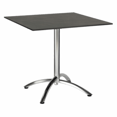 Tisch Firenze Silber/Ardesia 80 x 80 cm