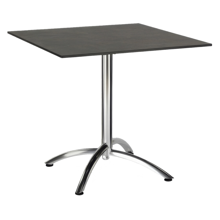 Tisch Firenze Silber/Ardesia 80 x 80 cm