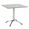 Tisch Firenze Silber/Marmor 80 x 80 cm