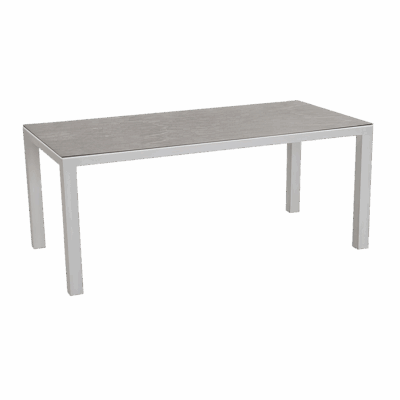 Tisch Houston Silber/Anthrazit 160 x 90 cm