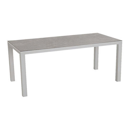 Tisch Houston Silber/Anthrazit 160 x 90 cm