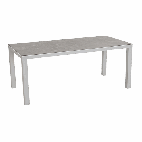 Tisch Houston Silber/Anthrazit 160 x 90 cm