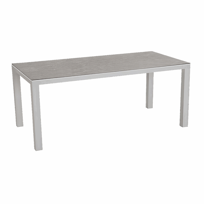 Tisch Houston Silber/Anthrazit 160 x 90 cm