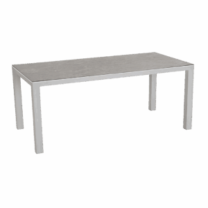 Tisch Houston Silber/Anthrazit 210 x 90 cm