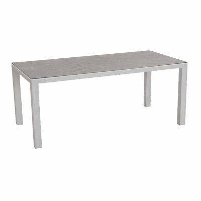 Tisch Houston Silber/Anthrazit 210 x 90 cm