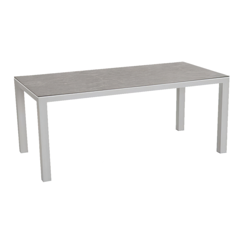 Tisch Houston Silber/Anthrazit 210 x 90 cm