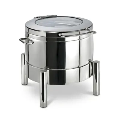 Chafing Dish rund mit Glasdeckel 10 Liter