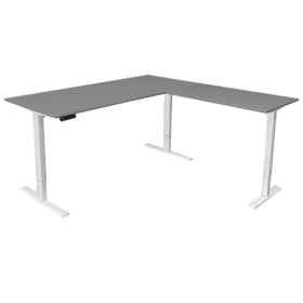 Steh-Sitztisch mit Anbautisch
