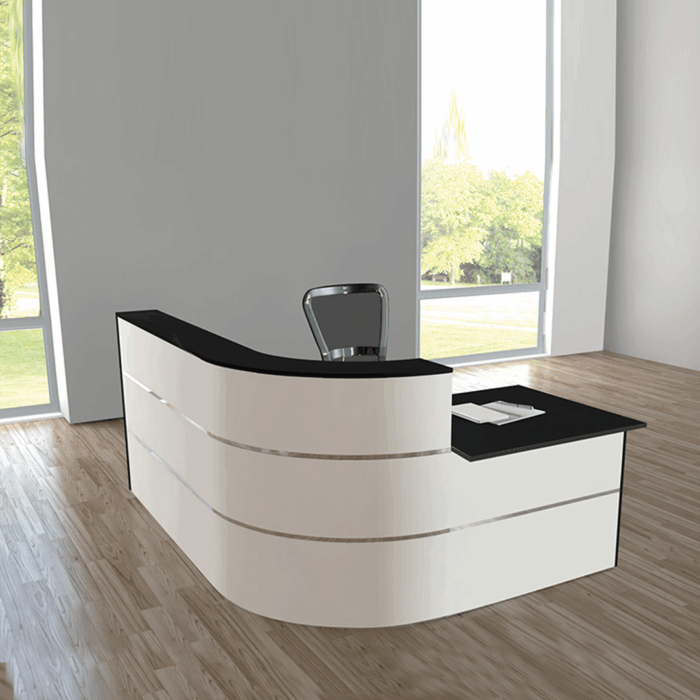 Design Theke Cento Ausführung 4 / weiß-anthrazit
