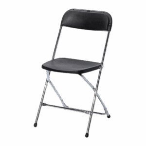 Klappstuhl Budget schwarz/chrom