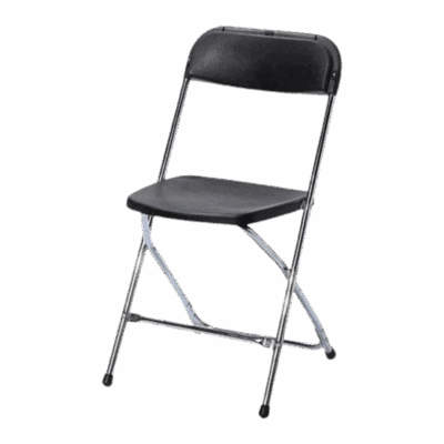 Klappstuhl Budget schwarz/chrom