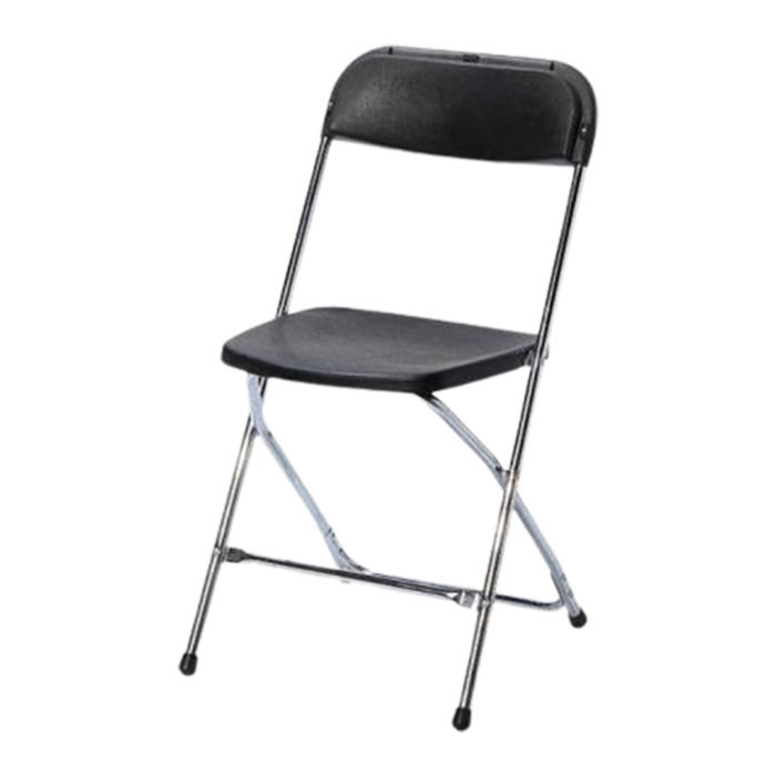 Klappstuhl Budget schwarz/chrom